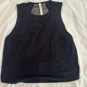 Lululemon Sculpt Cropped Tank Top Pleated